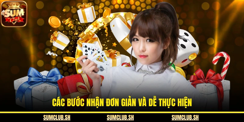 Các bước nhận đơn giản và dễ thực hiện