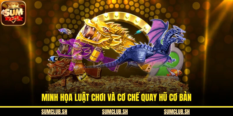 Minh họa luật chơi và cơ chế quay hũ cơ bản